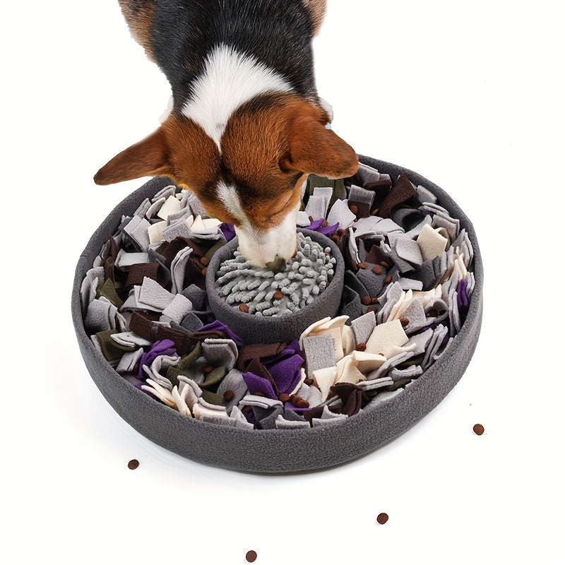 Haven Jellyfish Sniffing Pad - enrichment nose work snuffle mat for dogs in grey